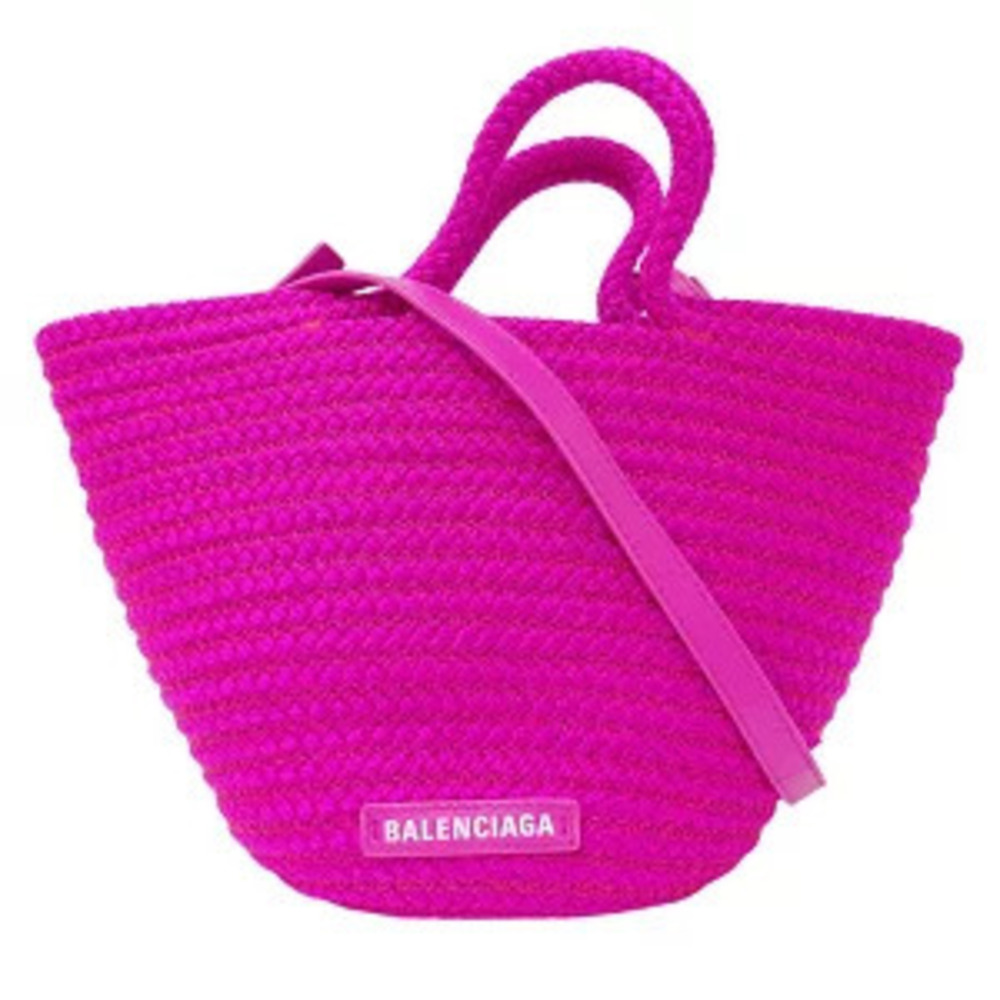 Balenciaga Bag Handbag Shoulder Ibiza Basket Shocking Pink Vivid